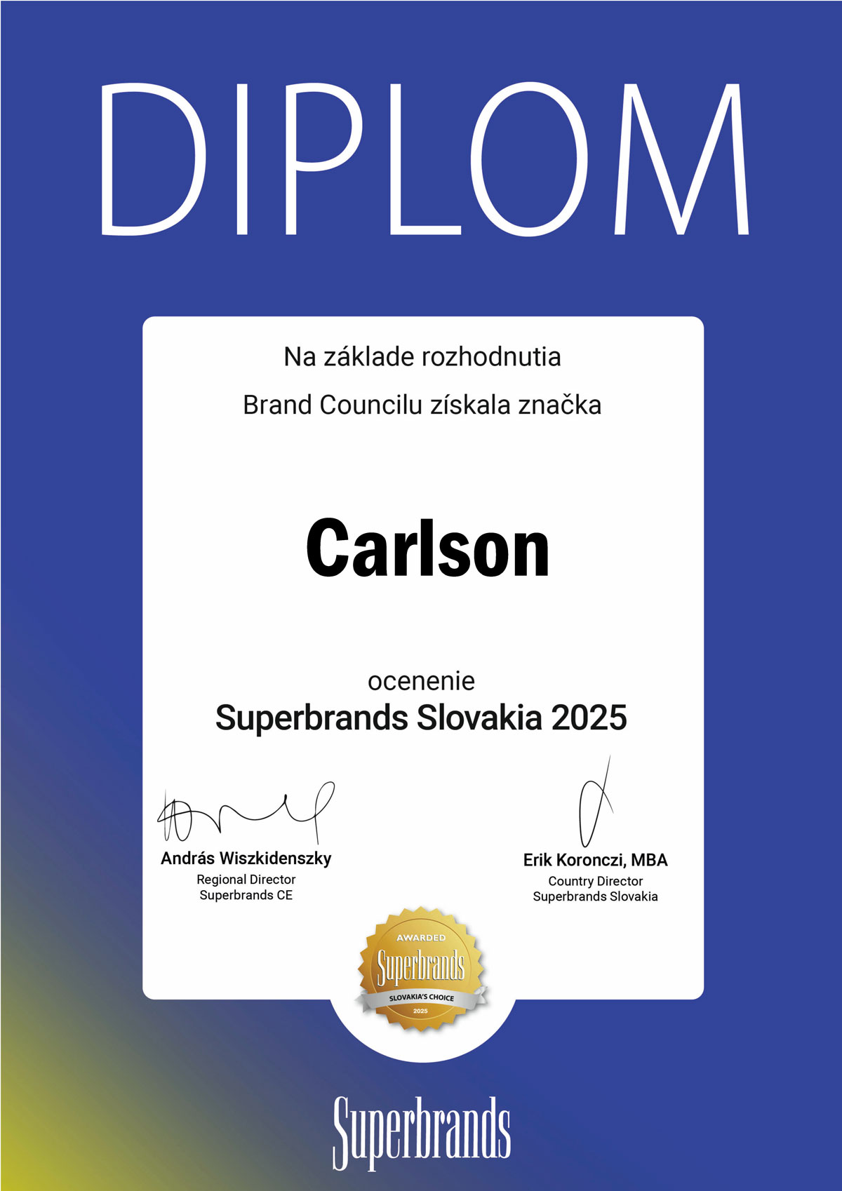 Slovakia Superbrands 2025